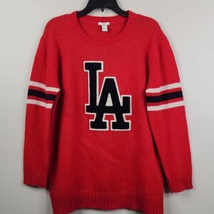 Forever 21 Wool Acrylic Blend Long Sleeve Pullover Varsity Sweater Large